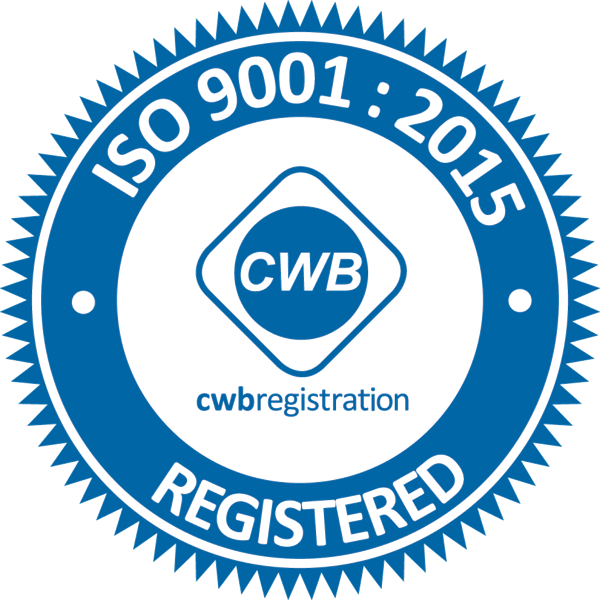 CWB Registration — ISO 9001:2015 Registered